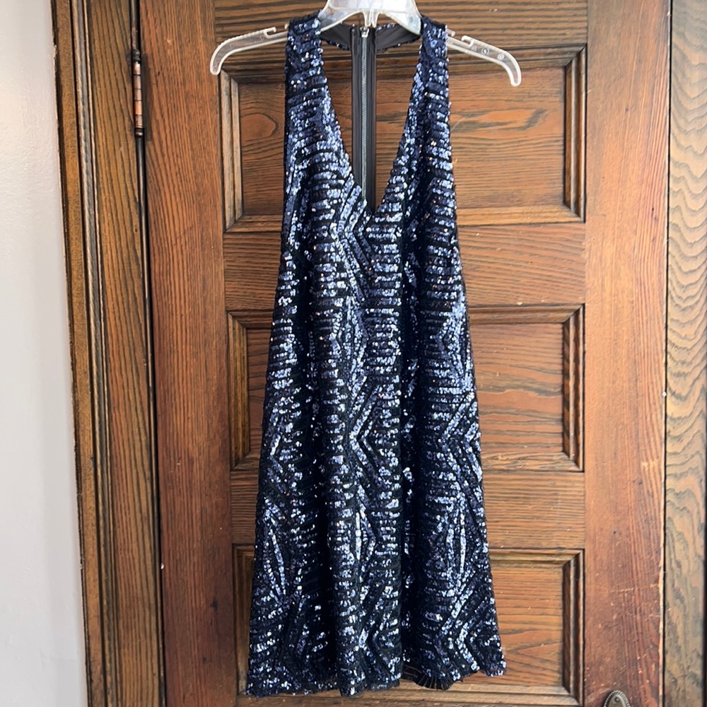 Sparkly Sequin Dress- Black and Navy